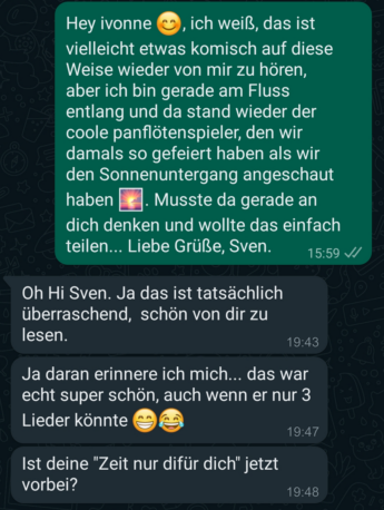 ex wieder anschreiben chatbeispiel 3 Feedback zu Pizzaempfehlung von ihr